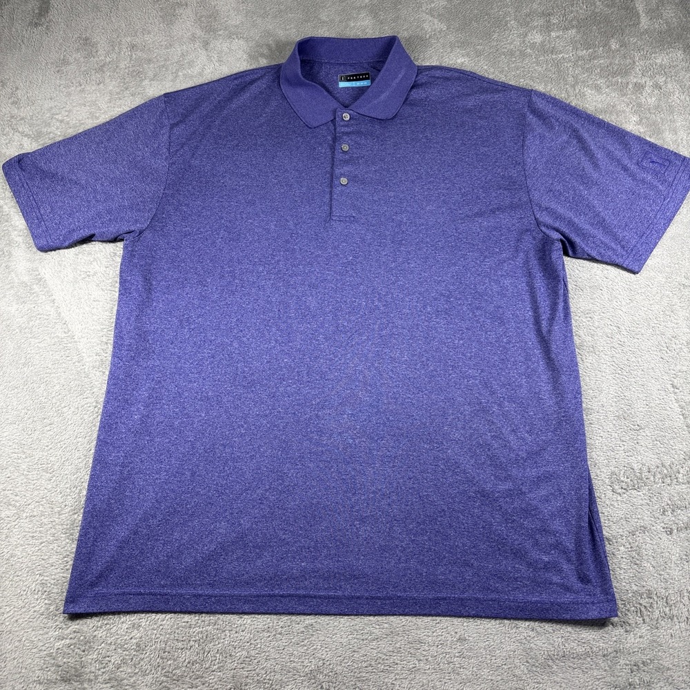 PGA Tour Men's Golf Polo Purple Short Sleeve Collared Size 2X